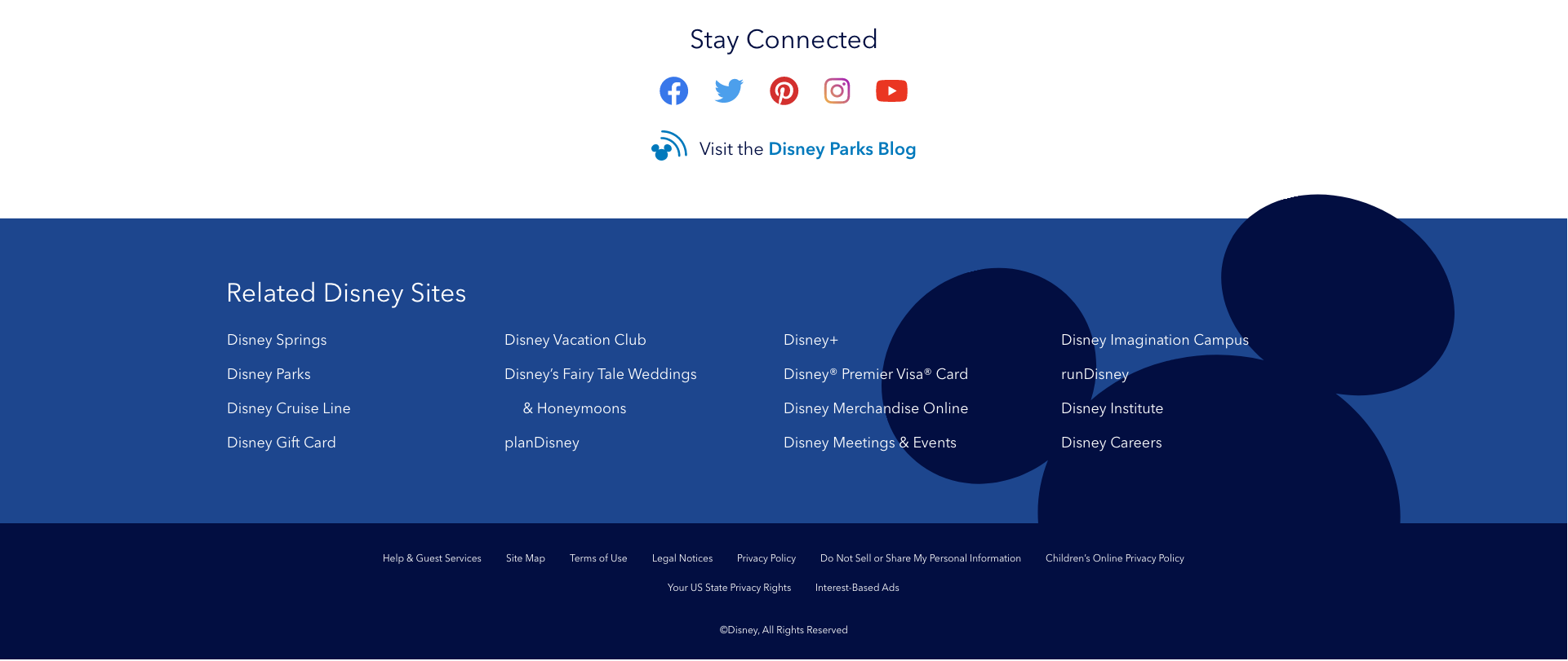 A dark blue Mickey Mouse head peeks through the footer